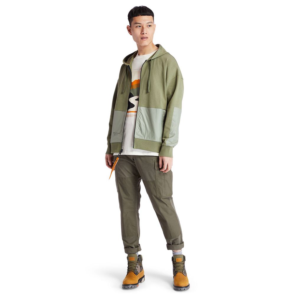 Moletom Masculino - Timberland Ecoriginal Ek+ Hoodie - AHCFS7196 - Verde Oliva